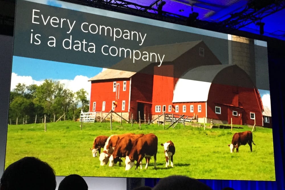Even dairy farms needs data analysis in the cloud. 