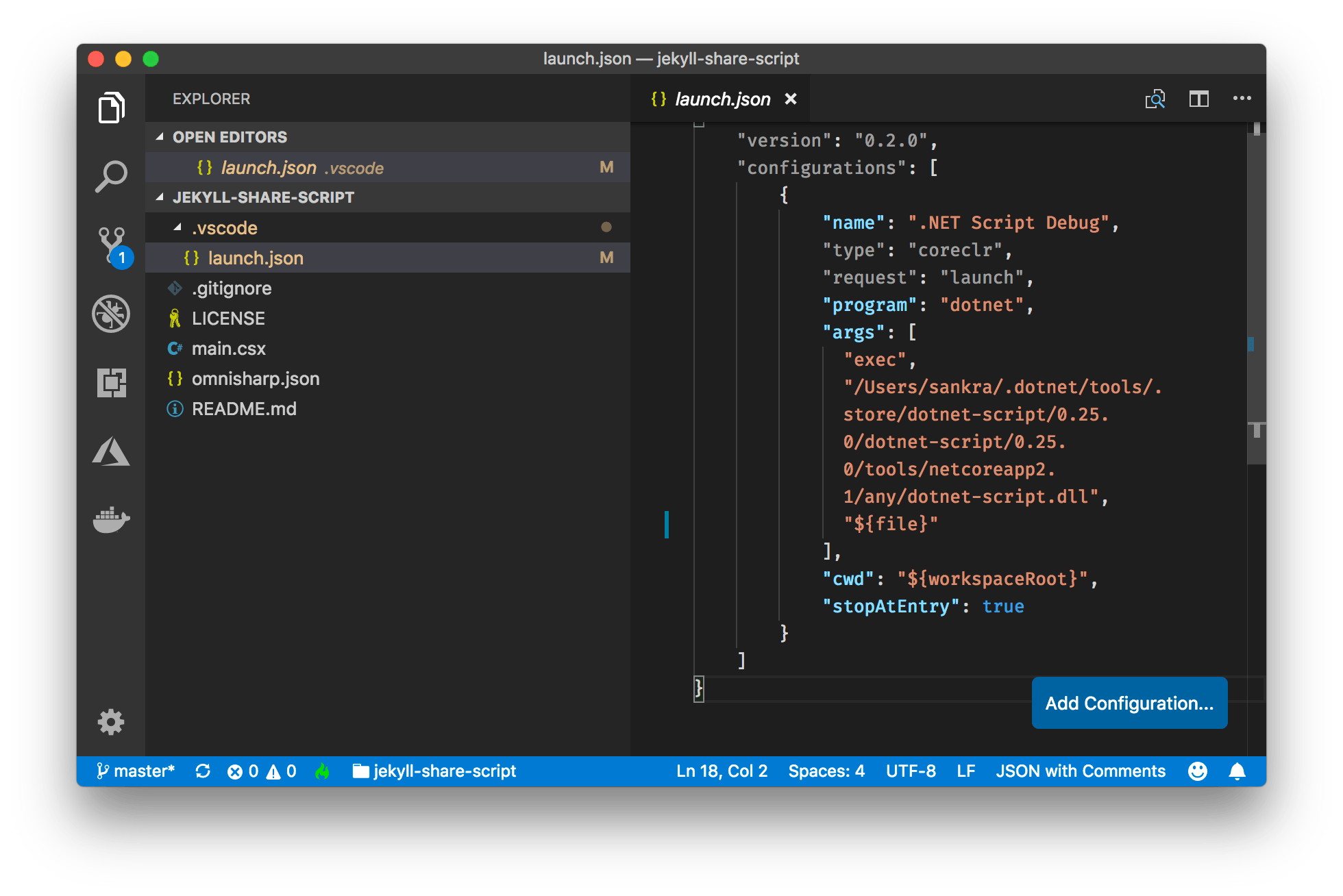 Launch json visual studio code как настроить