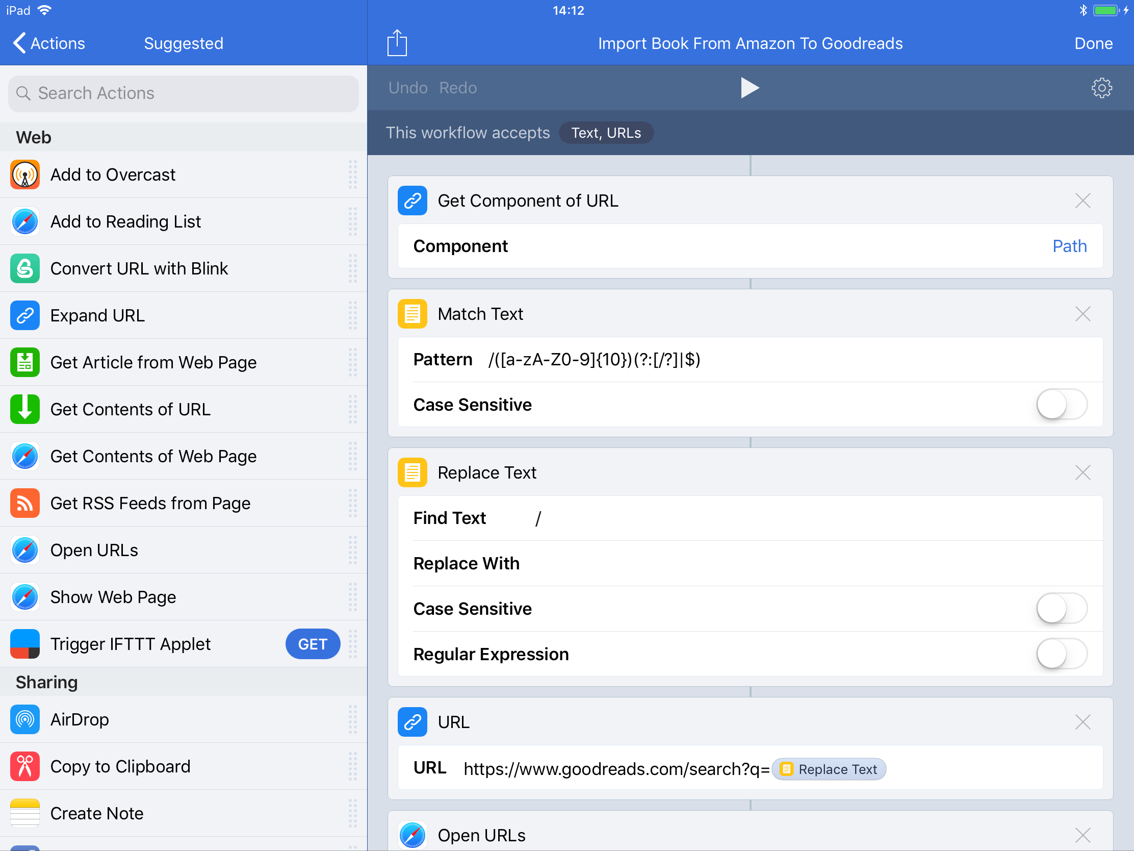 instal the new for ios Text Workflow