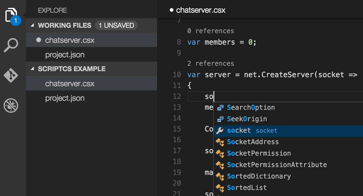 Intellisense visual studio что это