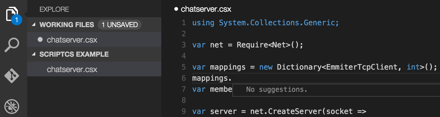 visual studio codetypescript intellisense