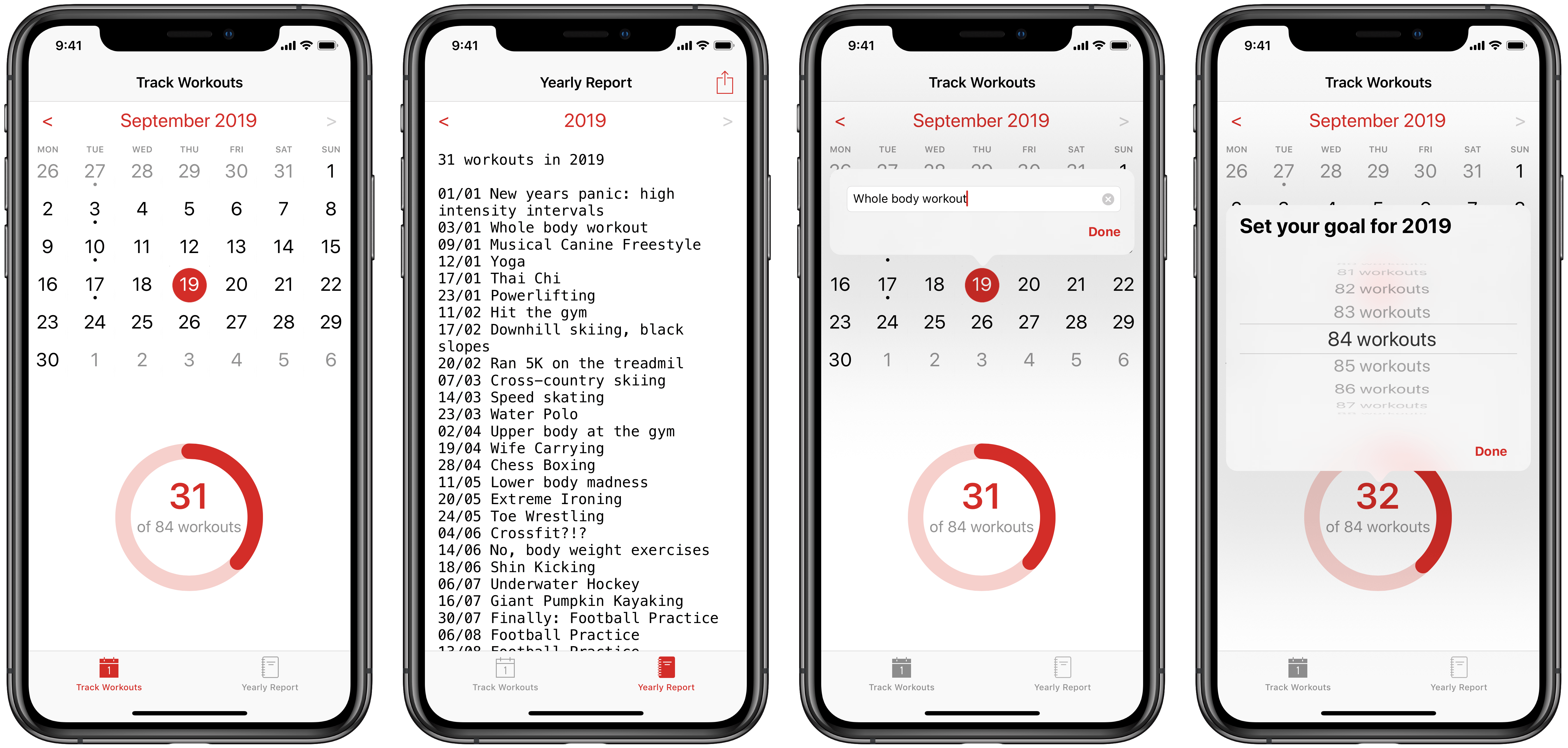 Simplest Workout Tracker The humane exercise log for iOS