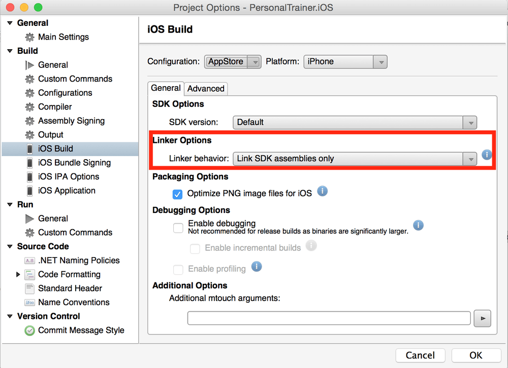 Enable linking for SDK assemblies